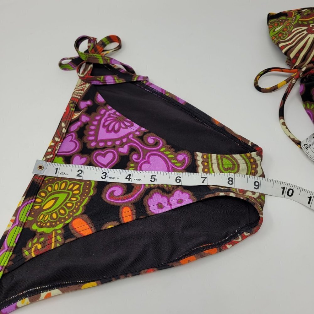 Victoria's Secret Multicolor Paisley Tankini Bathing suit Size 34C Medium - Picture 8 of 12